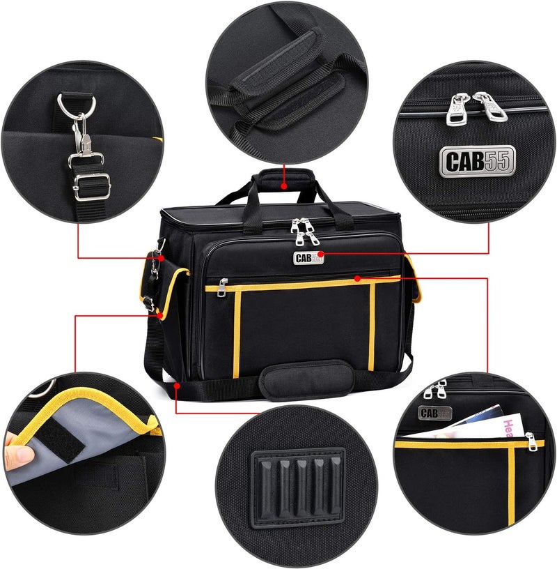 CAB55 Sewing Machine Case, Sewing Machine Carrying Bag with Removable Padding Pad, Tote Bag for Sewing Machine and Extra Sewing Accessories - Image 2