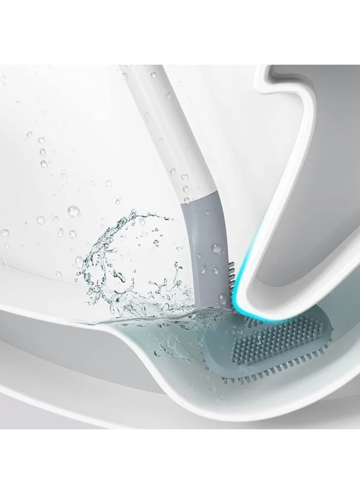 Lisinya Ergonomically Designed Silicone Toilet Brush