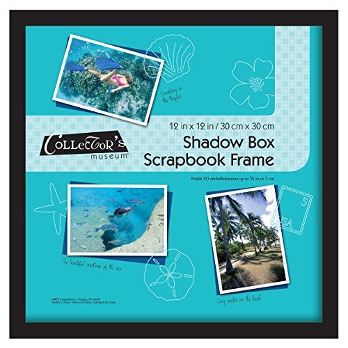 MCS 40950 12.75 x 12.75 Shadow Box Frame Holds 12 x 12 Scrapbook Page, Black - Image 1