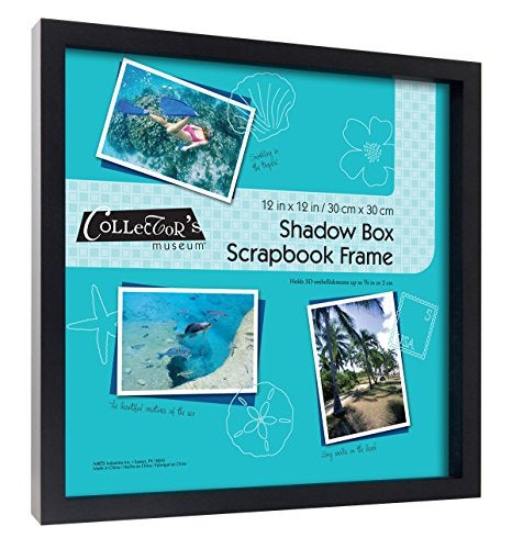 MCS 40950 12.75 x 12.75 Shadow Box Frame Holds 12 x 12 Scrapbook Page, Black - Image 3