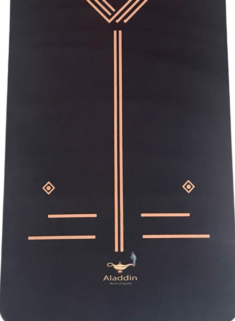 Aladdin Yoga Mat Natural Rubber With Black Suede - Image 2
