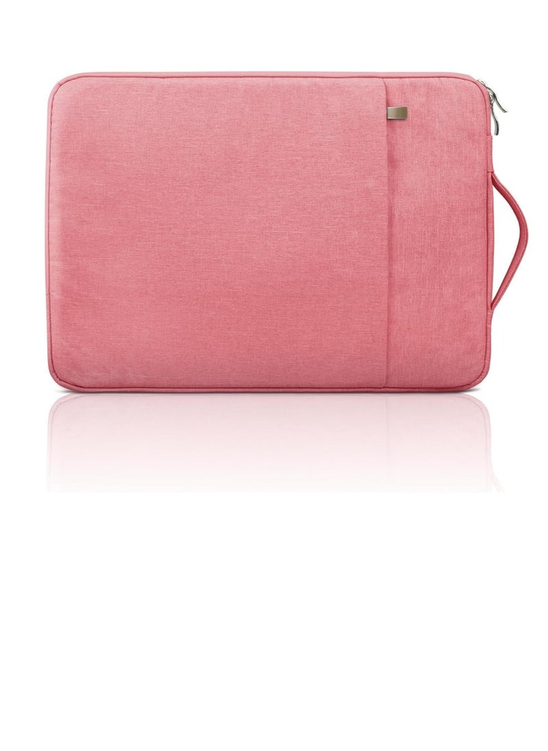 Generic 13-Inch Laptop Sleeve Case for 2022 MacBook Air 13.6 inch with Apple M2 Chip & 2022 MacBook Pro 13.3 inch with Apple M2 Chip Accessory Traveling Carrying Canvas Bag Cover Simple Case (Pink)  - Image 1