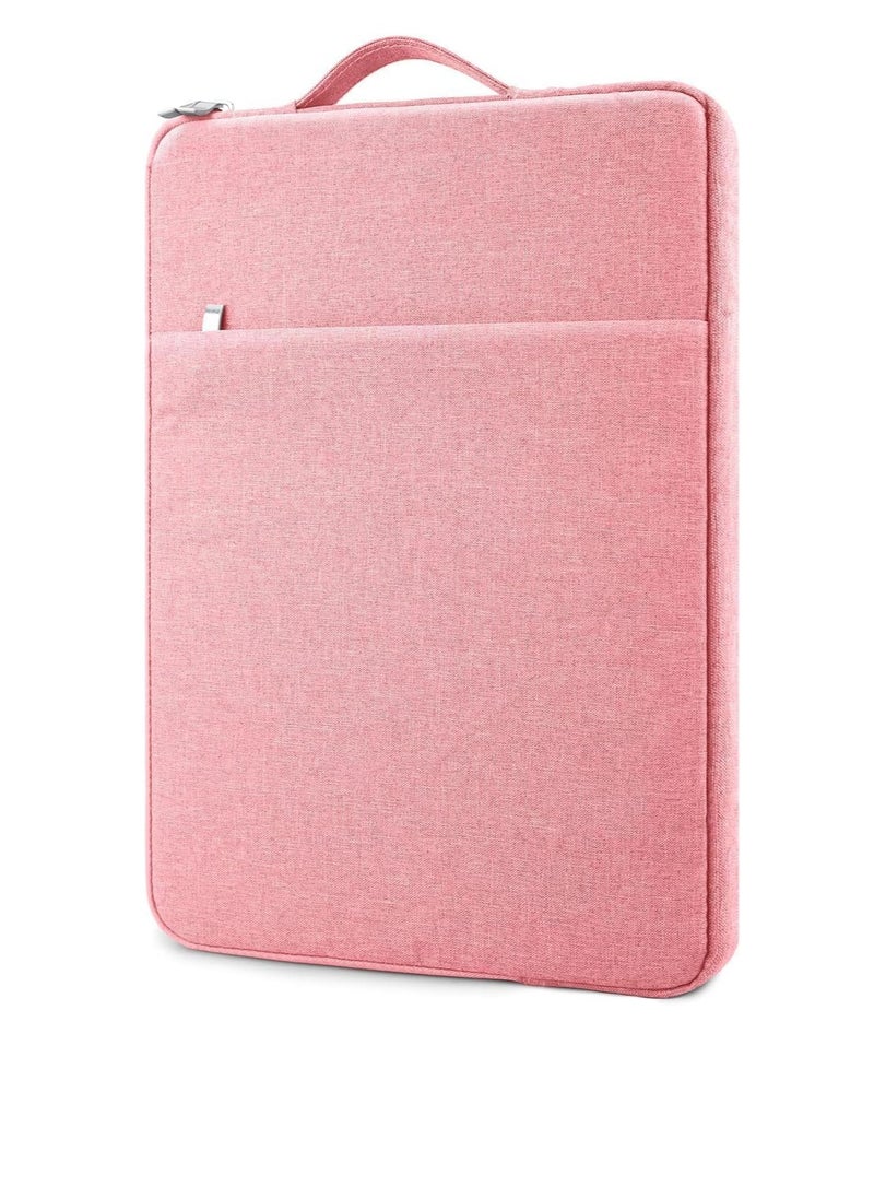 Generic 13-Inch Laptop Sleeve Case for 2022 MacBook Air 13.6 inch with Apple M2 Chip & 2022 MacBook Pro 13.3 inch with Apple M2 Chip Accessory Traveling Carrying Canvas Bag Cover Simple Case (Pink)  - Image 3