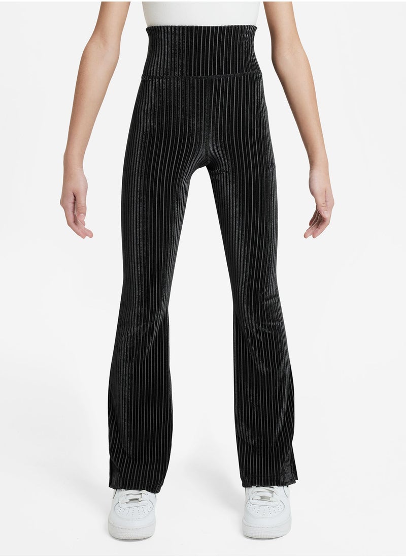 Nike Youth Nsw Ribbed Flare Tights  - Image 1