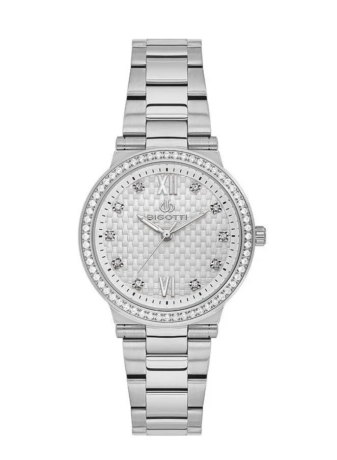 BIGOTTI Bigotti - Raffinato Women Watch | Stainless Steel Band |Brass Case | Analog | Round Dial | Mineral Glass | Japanese Quartz | Water Resistant 30 Meters