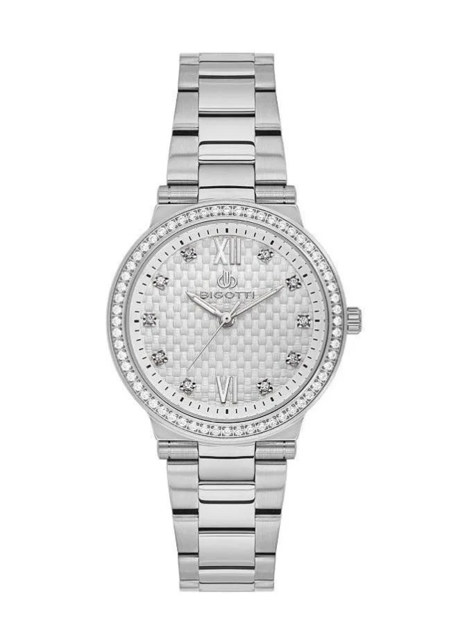 BIGOTTI Bigotti - Raffinato Women Watch | Stainless Steel Band |Brass Case | Analog | Round Dial | Mineral Glass | Japanese Quartz | Water Resistant 30 Meters