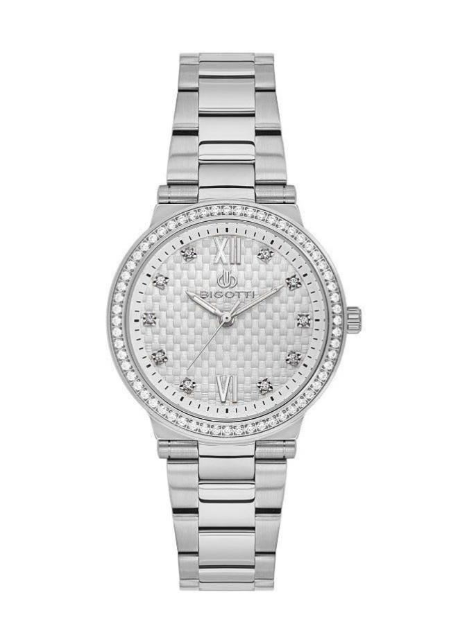 Bigotti - Raffinato Women Watch | Stainless Steel Band |Brass Case | Analog | Round Dial | Mineral Glass | Japanese Quartz | Water Resistant 30 Meters - Image 1