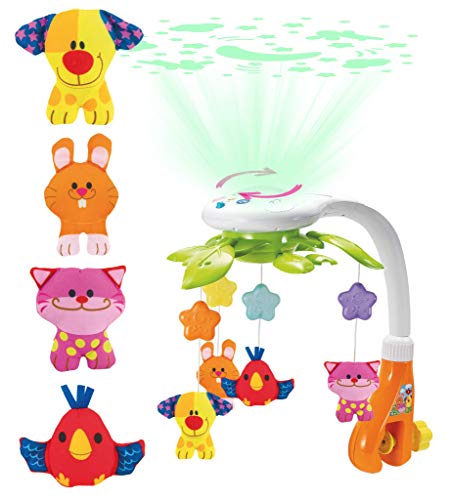 KiddoLab Baby Crib Mobile with Relaxing Music. Includes Ceiling Light Projector with Stars, Animals. Musical Crib Mobile with Timer. Nursery Toys for Babies Ages 0 & Older - Image 3
