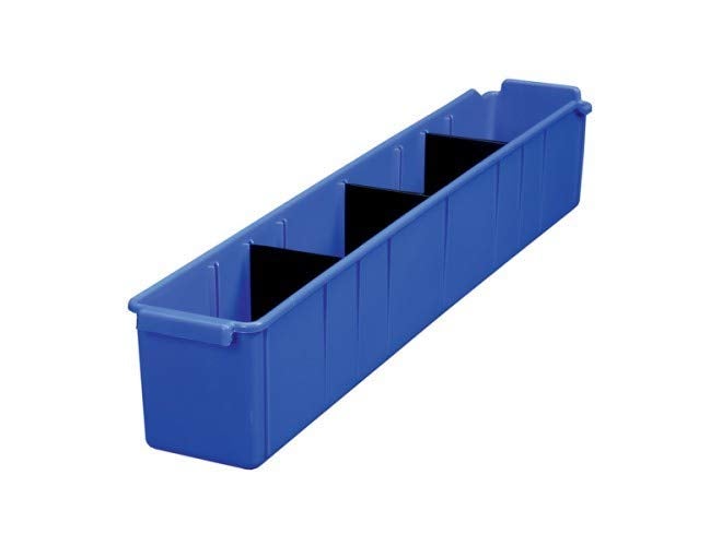 صندوق باندا الأزرق - 615 مم × 100 مم × 110 مم (مع 3 فواصل)