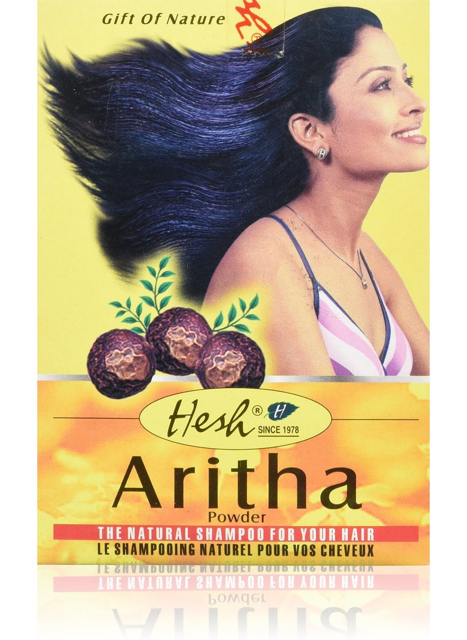 Hesh - Hesh Aritha Herbal Ayurveda Powder The Natural Shampoo for Your Hair 100 g  35 oz - Image 1