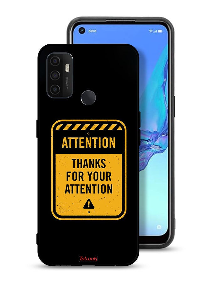 Tolwak Oppo A32 Protective Case Cover Thanks For Attention - Image 1