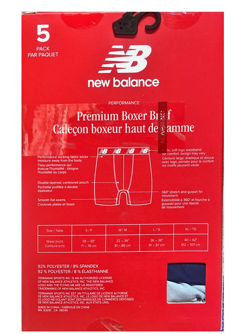 نيو بالانس بوكسر للأداء العالى من نيو بالانس -عبوة 5 قطع - Image 2