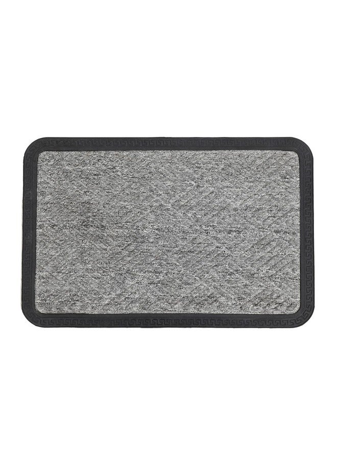 Status Contract Anti Slip Front Door Mat | (38 X 58 Cm) Living Room Rug for Entrance Doors | Rubber Floor Mats for Home | Essential Small Rugs (Gray), Rectangular - Image 2