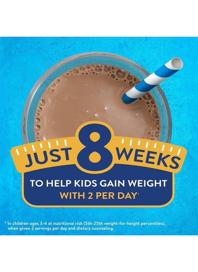 Pediasure - مسحوق خليط شيك PediaSure Grow &amp; Gain with Immune Support Shake، شيك للأطفال، 23 فيتامين ومعادن، 6 جرام بروتين، يساعد الأطفال على اللحاق بالنمو، خالٍ من الكائنات المعدلة وراثيًا، خالٍ من الجلوتين، شوكولاتة، علبة 14.1 أونصة، 3 علب - 24 وجبة - Image 1