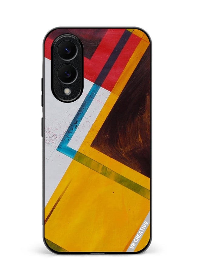 Protective Case Cover For Samsung Galaxy S25 Edge Abstract Design Multicolour
