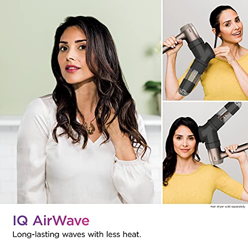 Shark HD100AWA IQ AirWave Beach Wave Attachment Works with HD112 series and HD120 series ONLY Styling Tool Auto Preset Touchless Waver for Straight and Wavy Hair LongLasting Beach Waves - Image 5