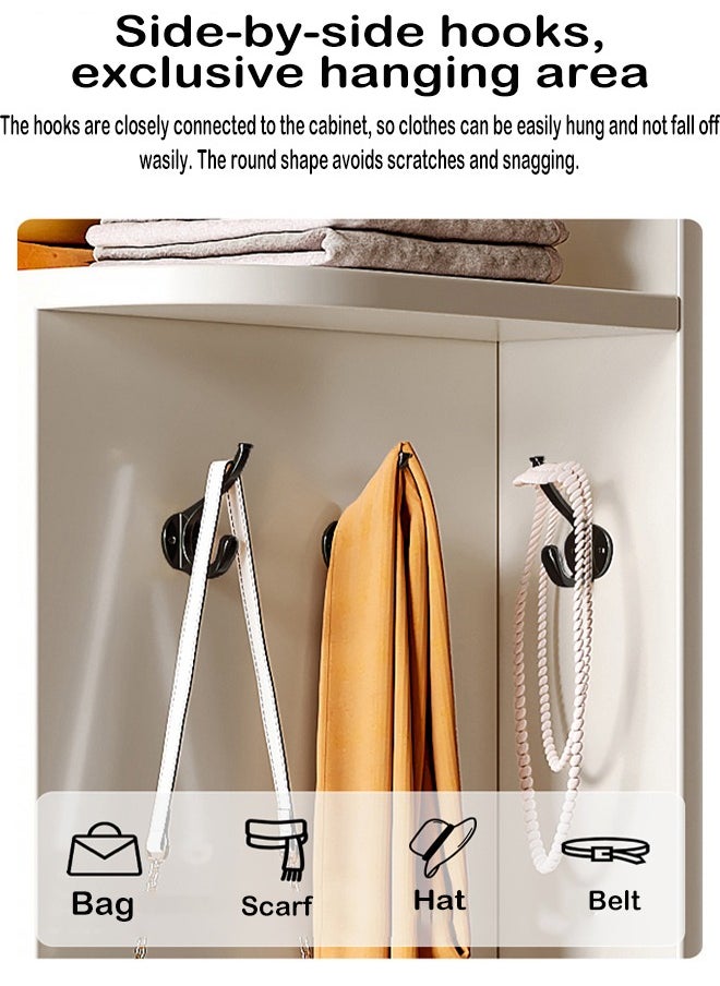 ZCM-HAPPY - Corner Floor Standing Triangle Side Wall Cabinet With Hanging Hooks (30x30x180cm) - Image 1