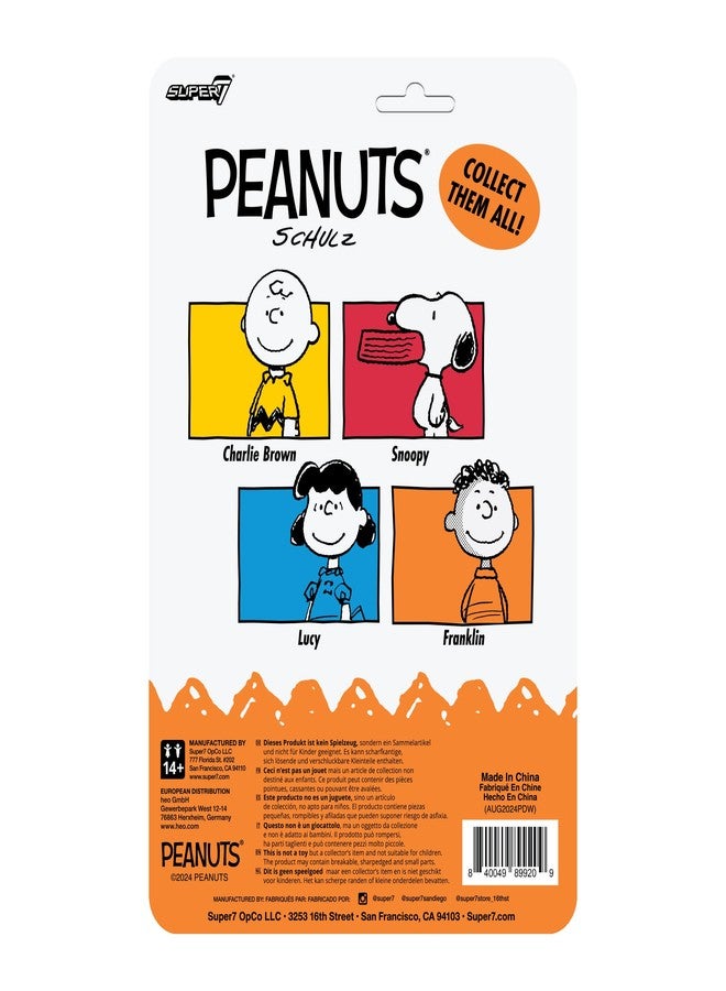 Super7 Peanuts Franklin Reaction Figure - 3.75" Peanuts Action Figure Classic Cartoon Collectibles and Retro Toys - Image 3