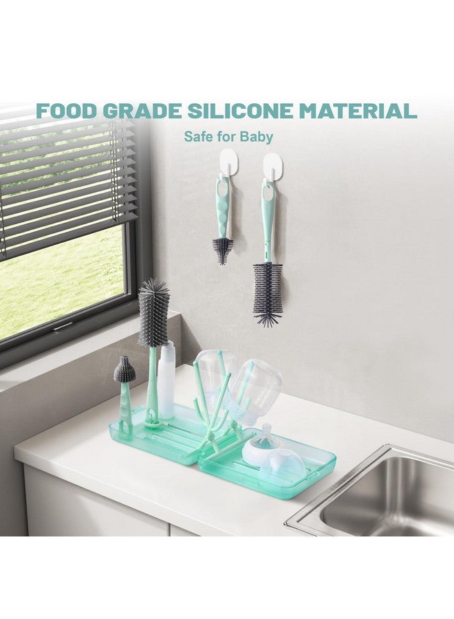 Hranio Bottle Cleaner Brush Set Travel Bottle Cleaner Kit Portable Bottle Cleaning Kit Cleaner Brush Set Toddler Cleaning Set Baby Travel Essentials for Flying Toddler Airplane Travel Essentials - Image 2