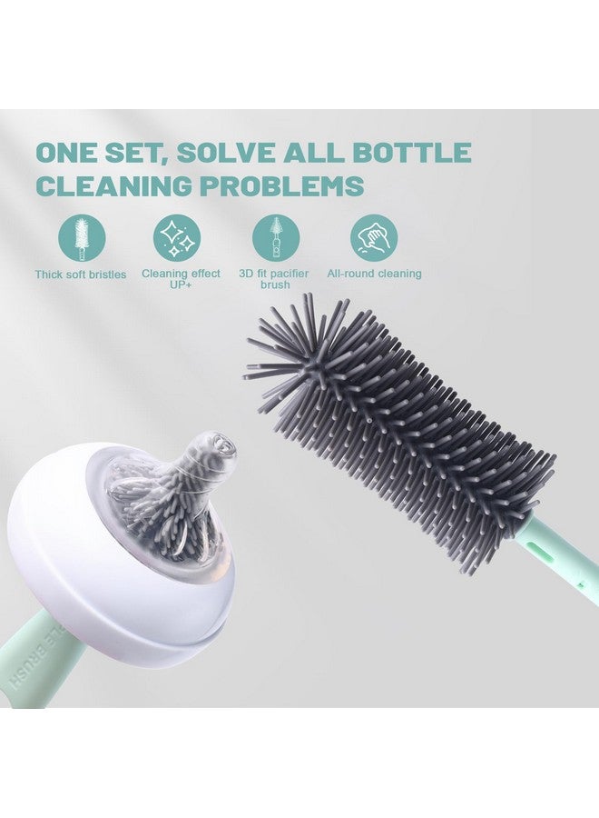 Hranio Bottle Cleaner Brush Set Travel Bottle Cleaner Kit Portable Bottle Cleaning Kit Cleaner Brush Set Toddler Cleaning Set Baby Travel Essentials for Flying Toddler Airplane Travel Essentials - Image 3