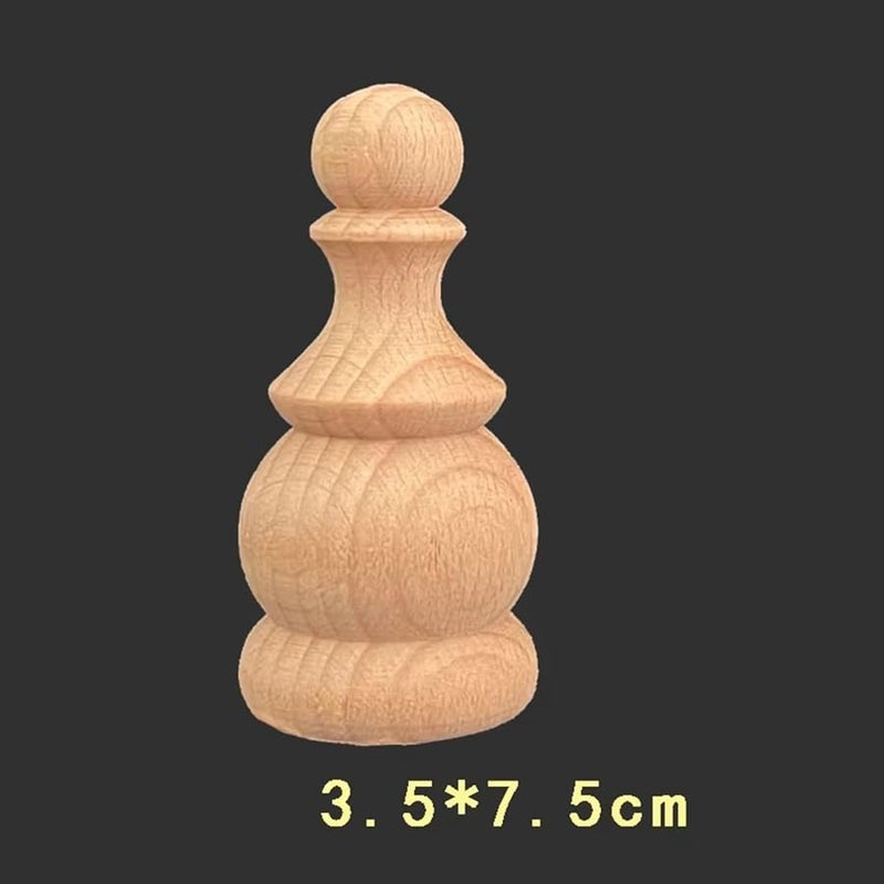 Wooden Carving Column Bed Head Pillar Base Round Ball Headboard Furniture Railing Post Home Decoration Color 10 - Image 3