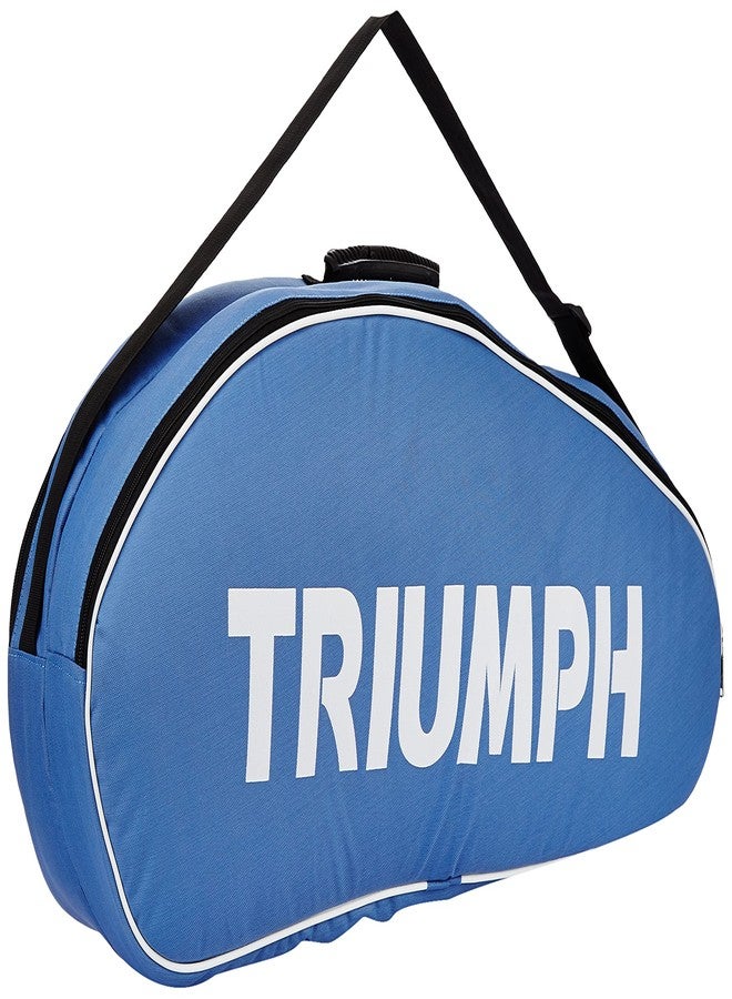 ترايامف مضرب تنس الريشة Triumph Ray-4000 قطعة واحدة خفيف الوزن مع حقيبة تنس الريشة Titan-6R ذات قسمين، لون سماوي/برتقالي - Image 3