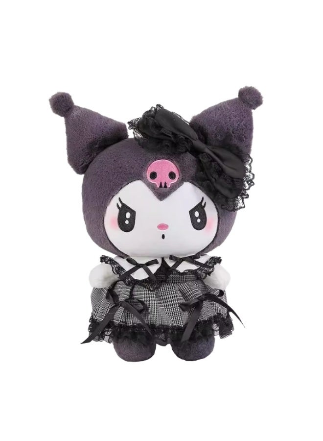 سانريو دمية سانريو كورومي القطيفة 30 سم - فستان منقوش قوطي - Image 1