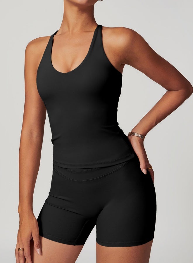 KAWN.YOGA Womens Top Shoulder Strap Sleeves  - Image 2