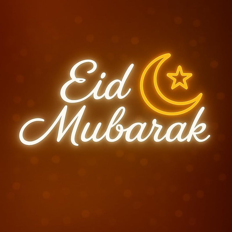 Horoof Home Eid Mubarak Neon Sign - Image 2