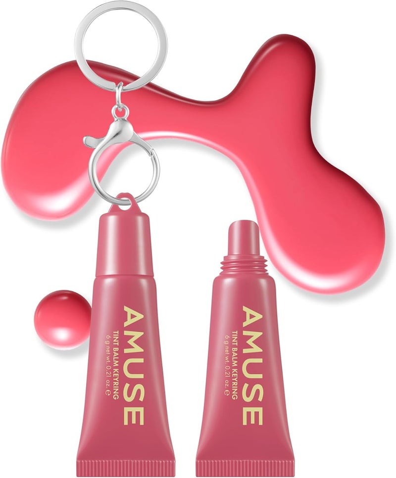 AMUSE Care Tint Lip Balm Keyring - 05 ROSE ME - Image 1