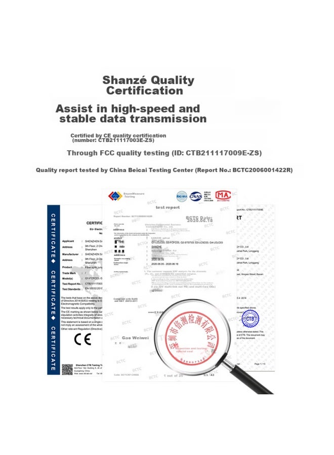 Samzhe Telecom-grade 10 Gigabit Fiber Optic Patch Cable, Lc-lc Multi-mode Dual-core 3-300, Low Zero Halogen Indoor Fiber Optic Cable, Transceiver Pigtail 2 Meters G3-lclc02 - Image 3