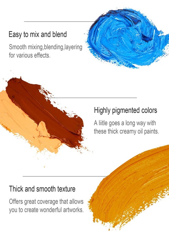 PHOENIX Oil Color Paint Set Of 24 Tubes X 12 Ml - Non-Toxic Paints For Kids, Students, Beginners & Artists - Image 4