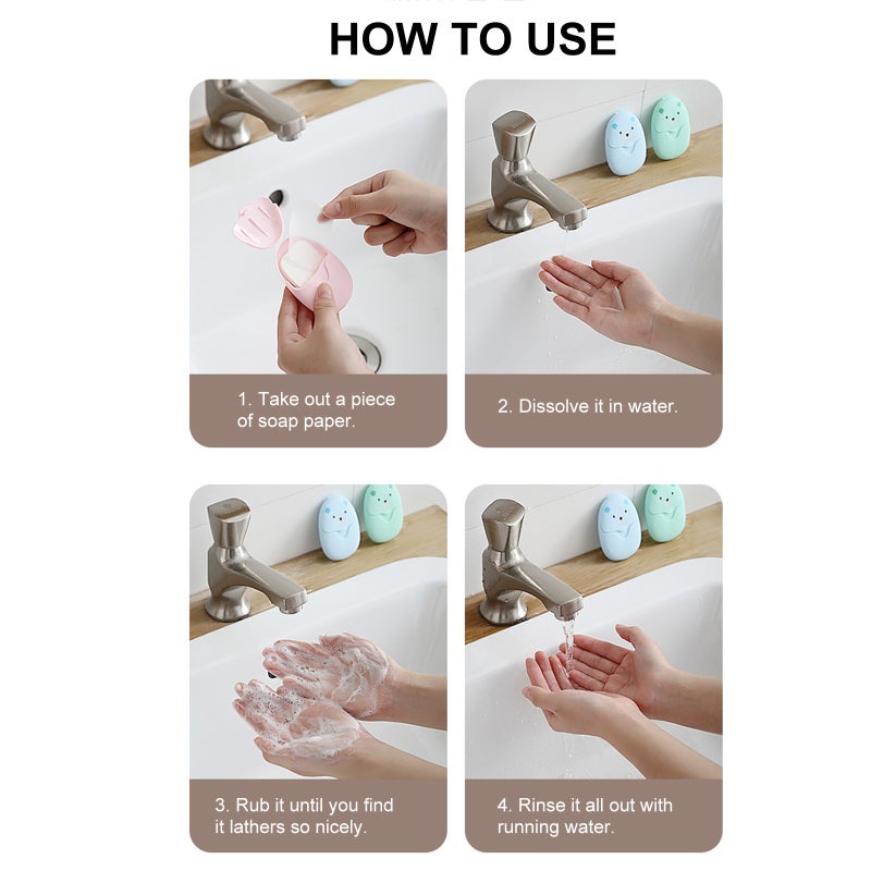 Travel Soap Lightweight Portable Hand Soap - Skin-Friendly Travel Soap For Camping Hiking - Image 2