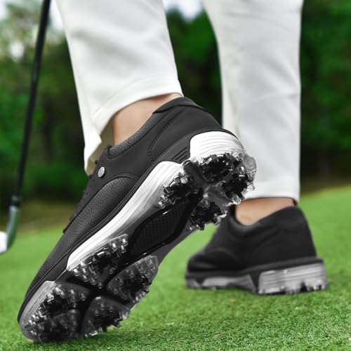 ULTIANT Mens Golf Shoes Traditions Spikeless Size 7514Black42 - Image 3