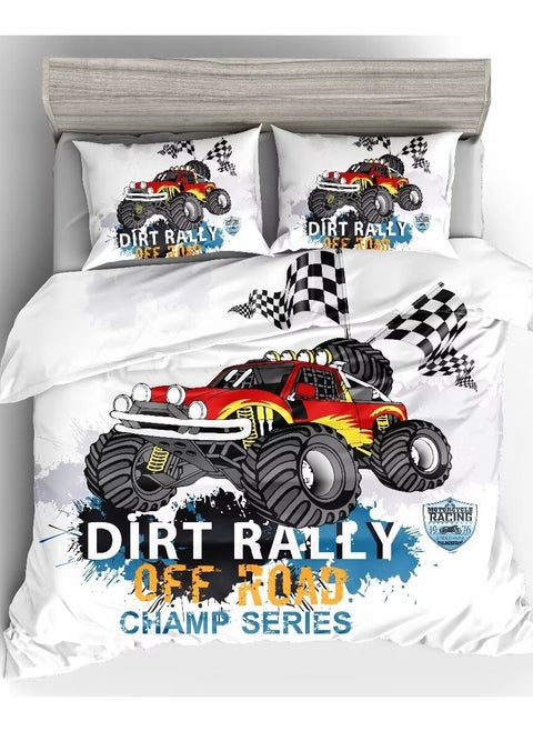 Bedding set duvet cover set single size ，4pcs set with comforter cover 160×210cm+1 fit sheet+2pcs spillow cases，quilt cover set，car for boy