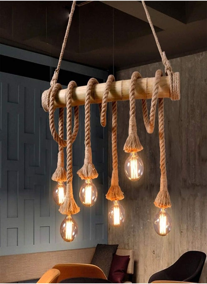 ATM Pack of 6 Rope Pendant Light  - Image 1