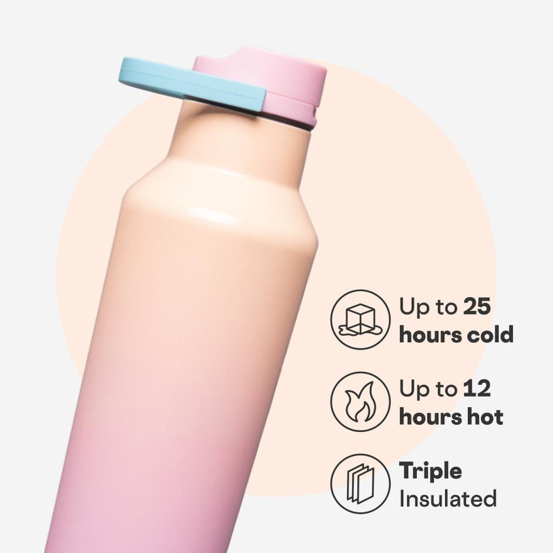Corkcicle Sport Canteen - Keeps Drinks Cold 25 Hours - Stainless Steel Water Bottle - Triple-Insulated - Spill-Proof - Summer Drinkware Gift - Keeps Drinks Ice Cold - 20 oz - Lover - Image 3