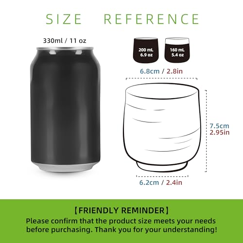 TEANAGOO Japanese Tea Cups, Chinese Tea Cup, 7.2Oz / 205 Ml, Ceramic Tea Cups for Adults, Ceramic Cups no Handles, Japanese Cups, Asian Matcha Cup, Ivory White, 4 Pcs/Box, H7 - Image 3