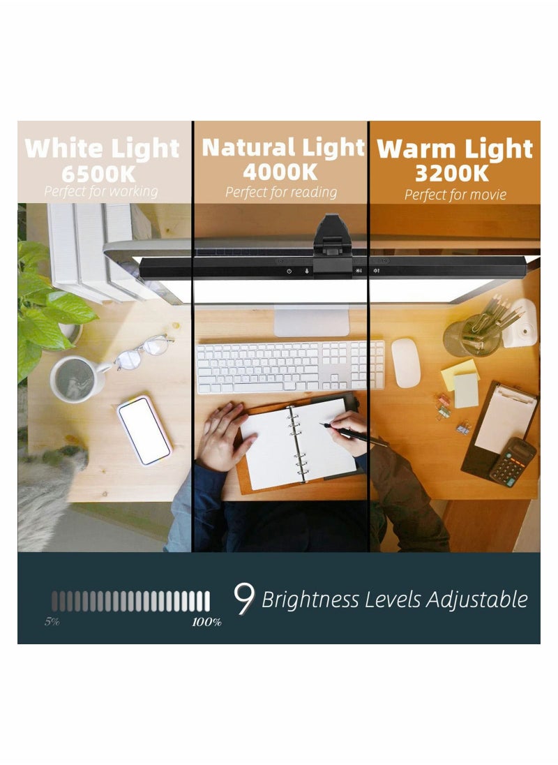 Y&D - Computer Monitor Light Bar, 40CM LED Eye Protection Desk Lamp, E-reading Work with Touch Control No Screen Glare and Flicker - Image 1