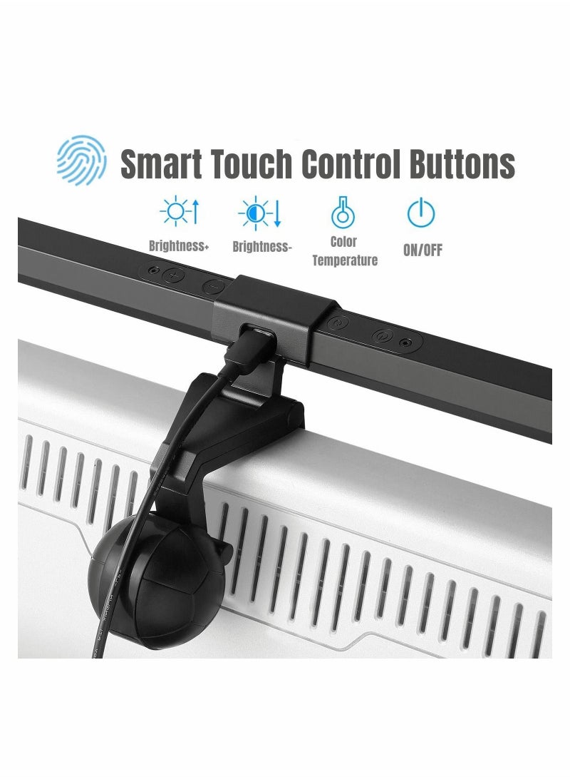 Y&D - Computer Monitor Light Bar, 40CM LED Eye Protection Desk Lamp, E-reading Work with Touch Control No Screen Glare and Flicker - Image 1