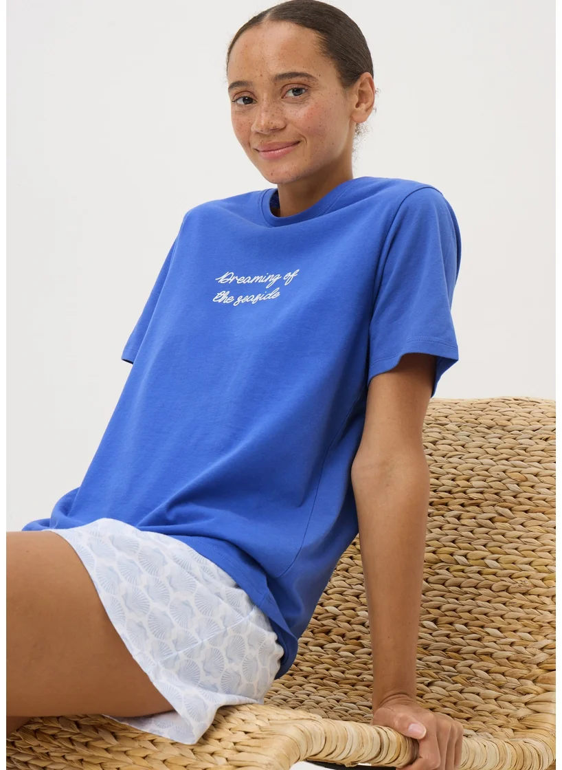 Matalan Blue Seaside Short Pyjama Set