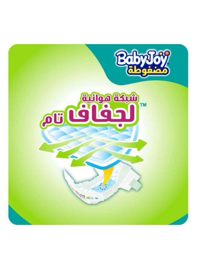 بيبي جوي مجموعة عبوة حفاض للأطفال، مقاس 6، لوزن 16 - 25 كجم، 114 حفاضاً (38 × 3) - جونيور XXL، مضغوطة، بملمس قطني - Image 5