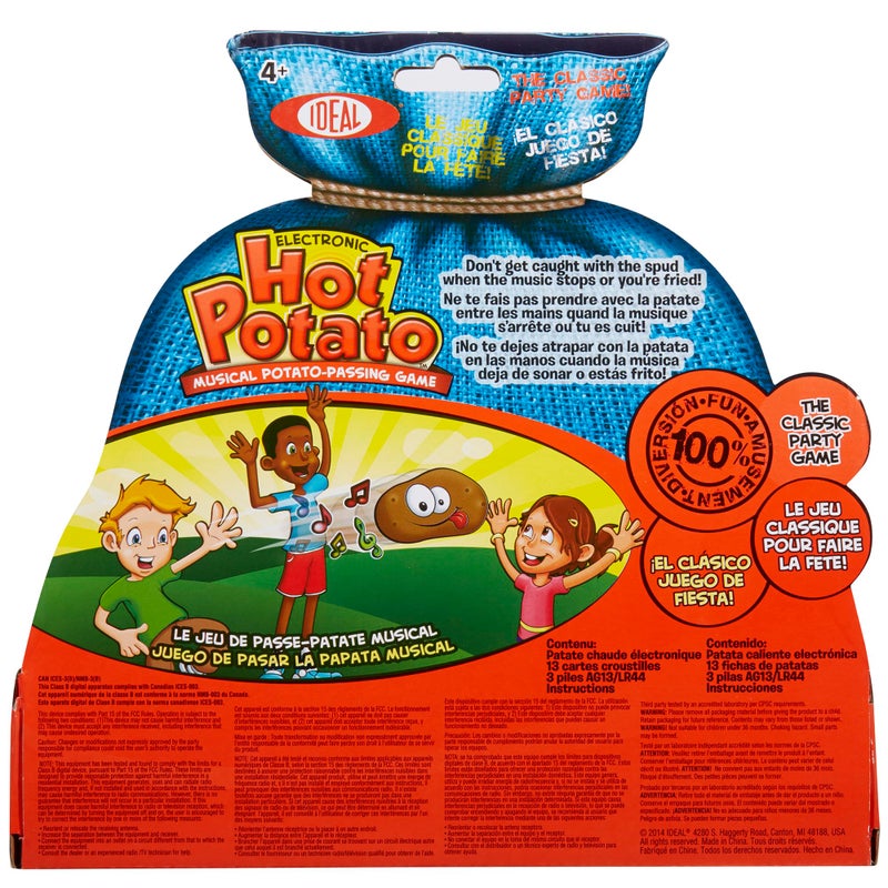 Ideal Alex Electronic Hot Potato - Party Game, Musical Potato-Passing Game, Plush Battery-Powered Spud, Fast-Paced, Preschool, Family & Kids Ages 4+ - Image 2