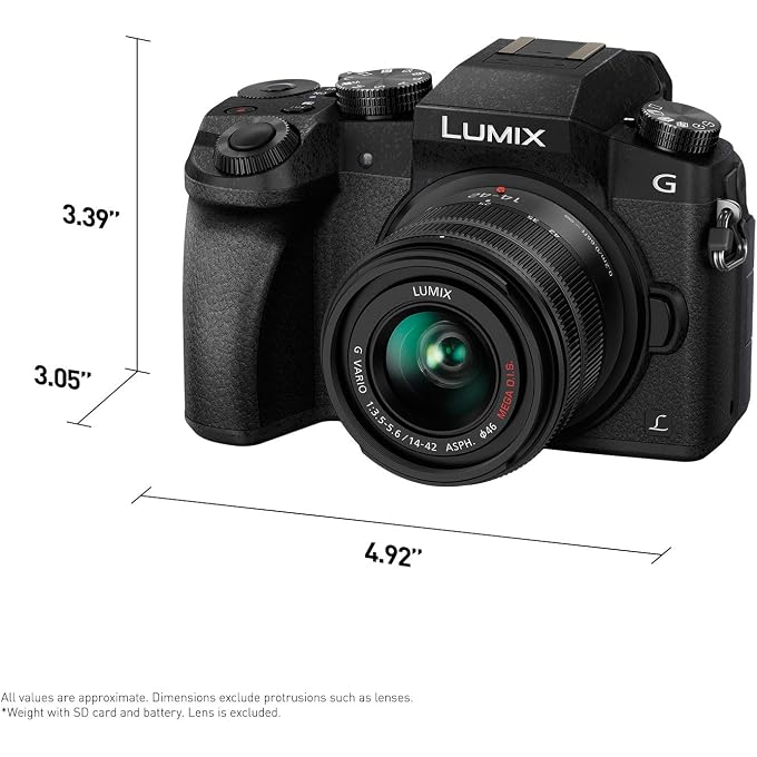 rayihni LUMIX G7 4K Digital Camera, with 14-42mm Mega O.I.S. Lens, 16 Megapixel Mirrorless Camera, 3-Inch LCD, DMC-G7KK (Black) | 16MP Micro Four Thirds Sensor, 4K Video and 4K Photo, 14-42mm F3.5-5.6 Mega O.i.s. Kit Lens, 3 Tilt Touchscreen - Image 3