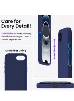 DUSALA iPhone 16e Case Cover Premium Silicone with Soft Microfiber Lining Anti-Scratch Shockproof Protective Phone Cover for iPhone 16e 6.1-inch  - Image 5