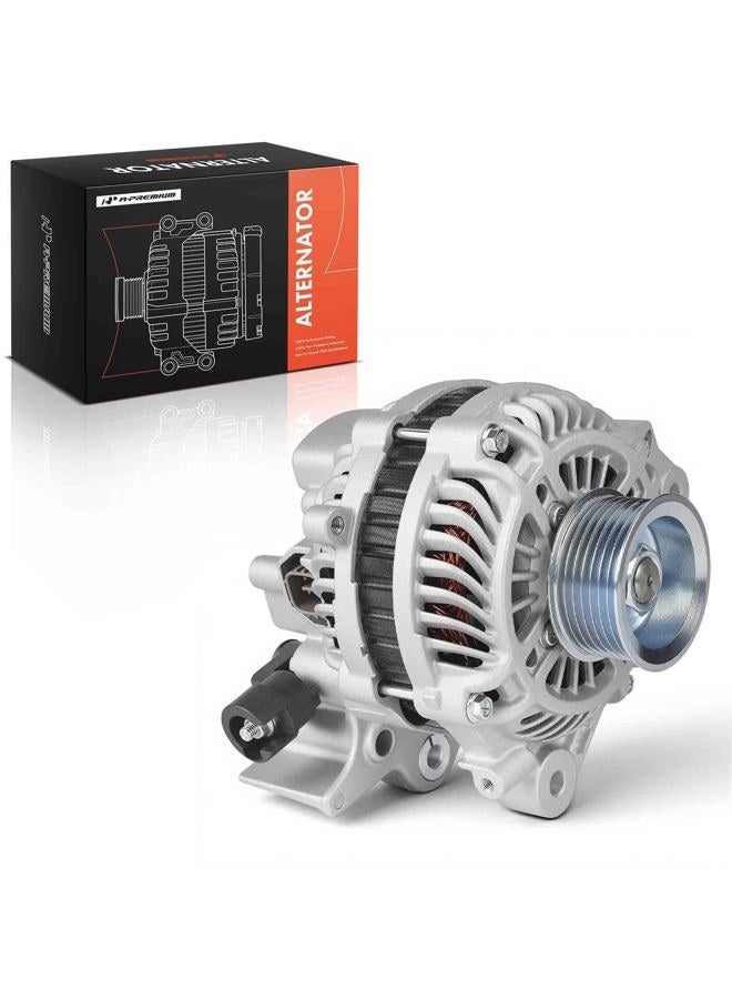 A-Premium Alternator Compatible with Honda Civic 2006 2007 2008 2009 2010 2011 1.8L 80A 12V CW 7-Groove Pulley - Image 1
