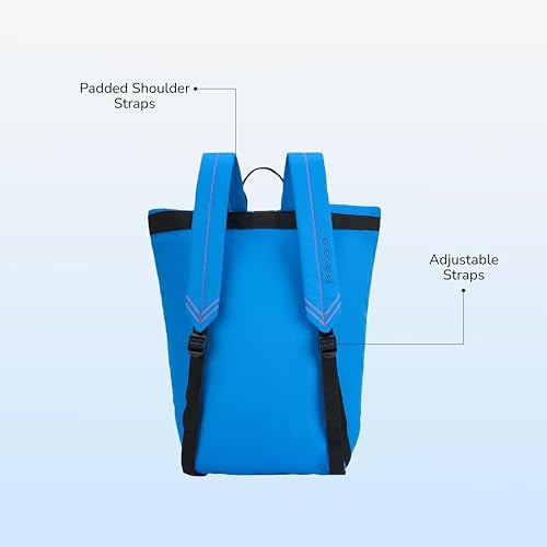 Provogue Metro Drift 30 litres everyday backpack for men and women in Dripline Blue, premium fabric, stylish contemporary daily use outdoor bag | Adjustable Strap | Buckle Closure - Image 4