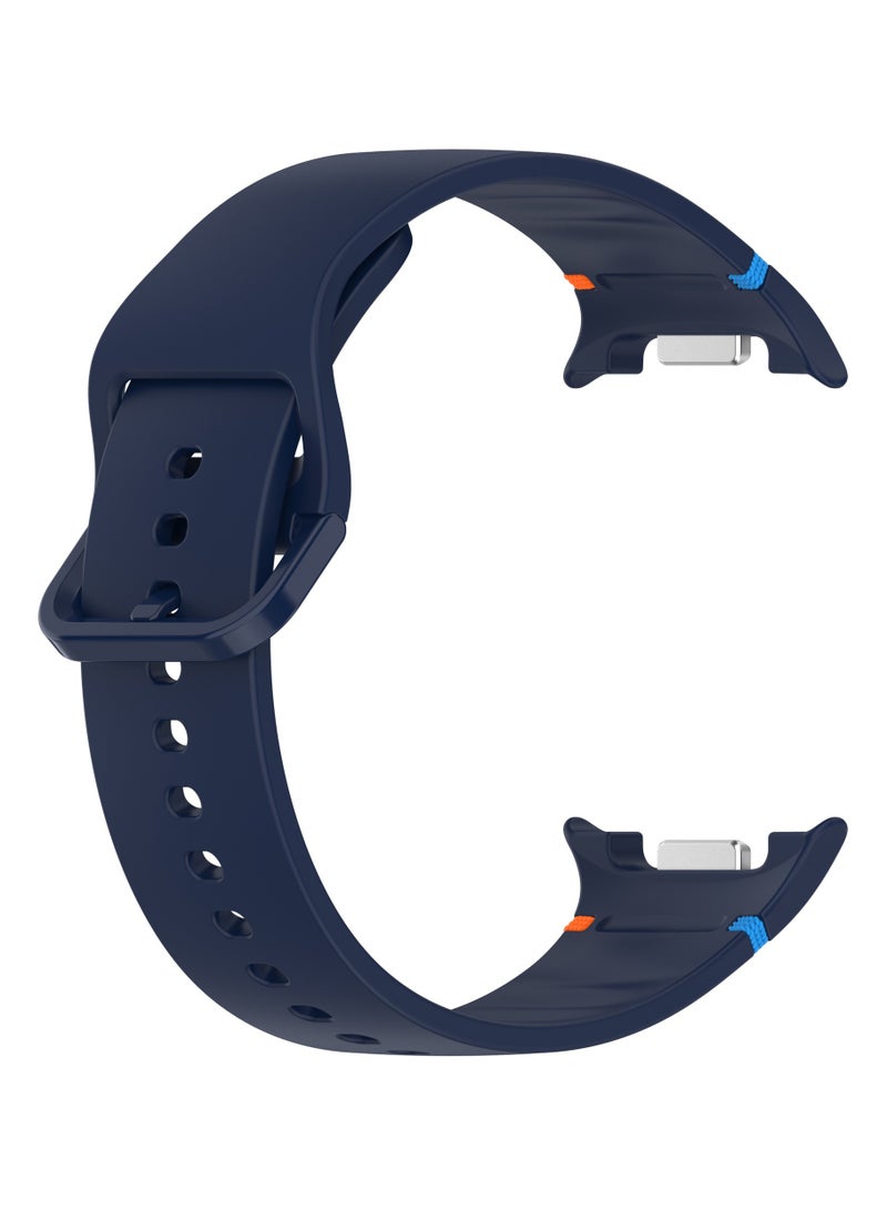 Youque Silicone Sport Watch Strap/Watchband for Samsung Galaxy Watch8 (40MM/44MM)/Galaxy Watch8 Classic 46MM Blue - Image 1