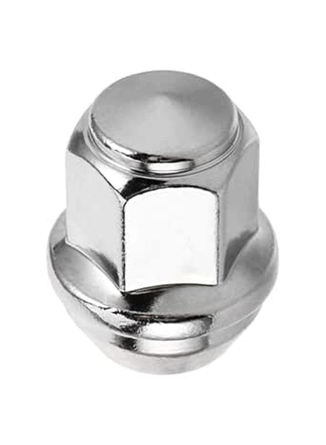 14x1 5mm Solid Silver Wheel Nut Covers Reinforced Lug Bolt Caps for SUV Sports Car - Image 1