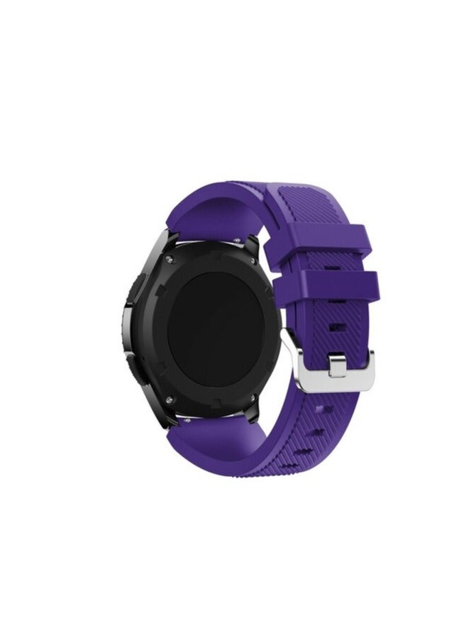 Silicone Replacement Sports  Strap Band For Samsung Gear S3 Classic Purple - Image 2